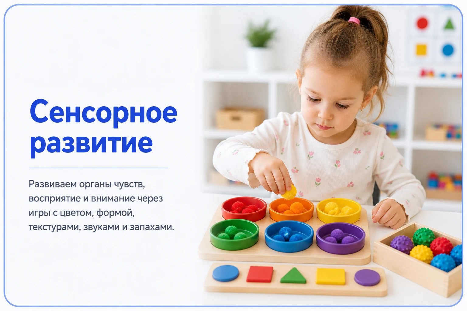 Сенсорное развитие — детский центр «Совушата»